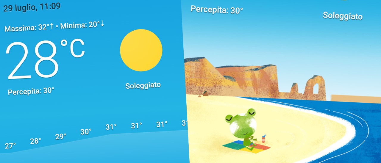 Google Now: la nuova scheda Meteo arriva in Italia Google Now: la nuova scheda Meteo arriva in Italia
