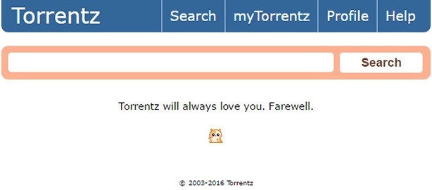 Il messaggio di addio di Torrentz.eu