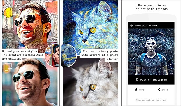 Screenshot per l'applicazione Alter: Photos into Artworks