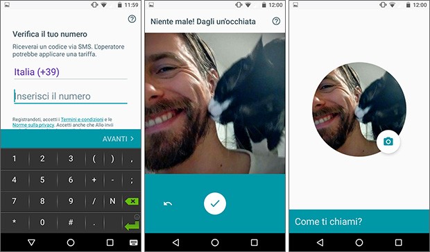 Google Allo: la configurazione iniziale