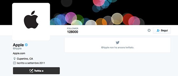 Apple su Twitter