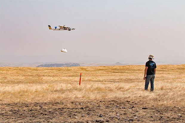 Uno dei droni di Project Wing in fase di test