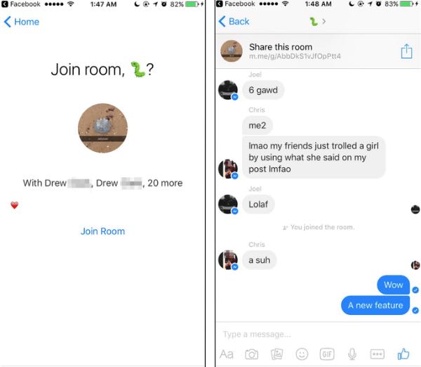 Facebook Messenger, chat pubbliche in test?