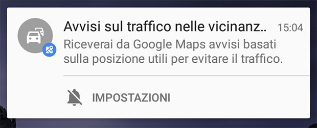 La versione 9.39 dell'applicazione Google Maps per Android introduce gli avvisi sul traffico nelle vicinanze