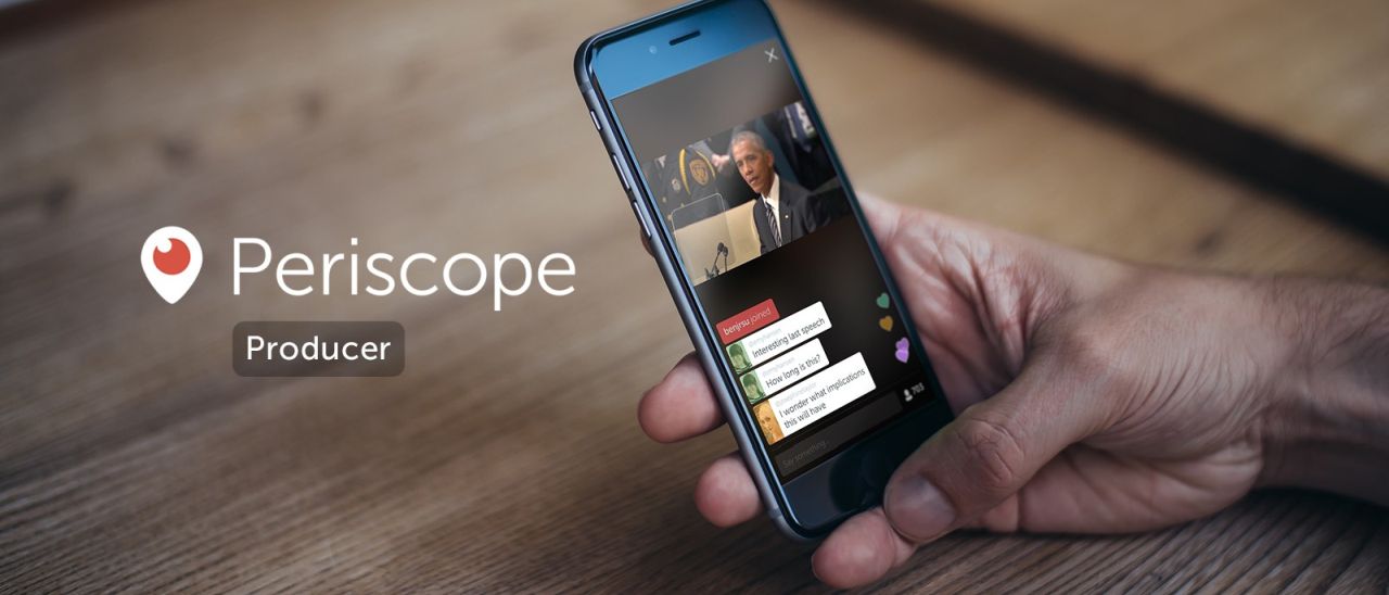 Periscope Producer, streaming da ogni dispositivo Periscope Producer, streaming da ogni dispositivo
