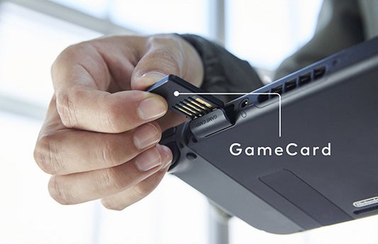 Le cartucce GameCard utilizzate dalla console Nintendo Switch