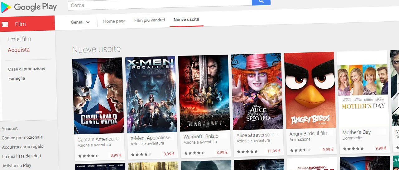 Google Play: arrivano i film in Ultra HD Google Play: arrivano i film in Ultra HD