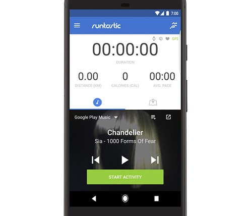 L'integrazione delle playlist di Google Play Musica nell'applicazione Runtastic per il fitness