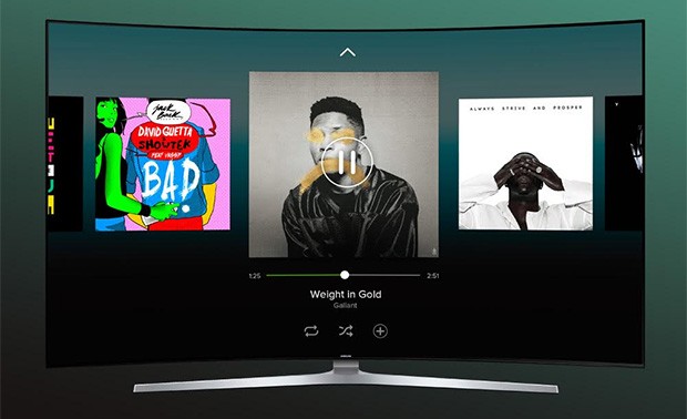 Lo streaming musicale di Spotify sulle smart TV di Samsung