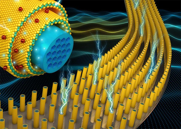 Un render illustra la struttura interna delle batterie in questione