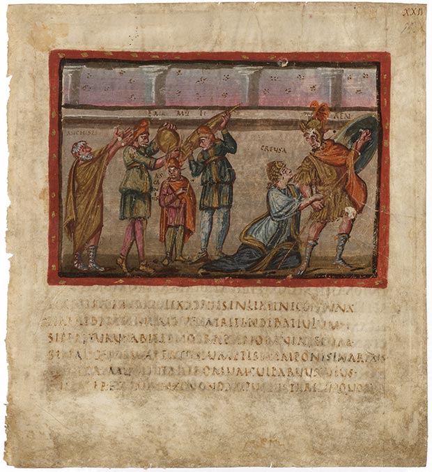 Il Folio XXII recto del Virgilio Vaticano