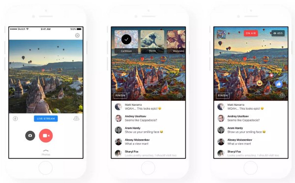 Prisma personalizza le dirette di Facebook Live