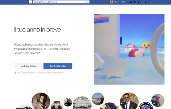 Facebook Your Year in Review 2016