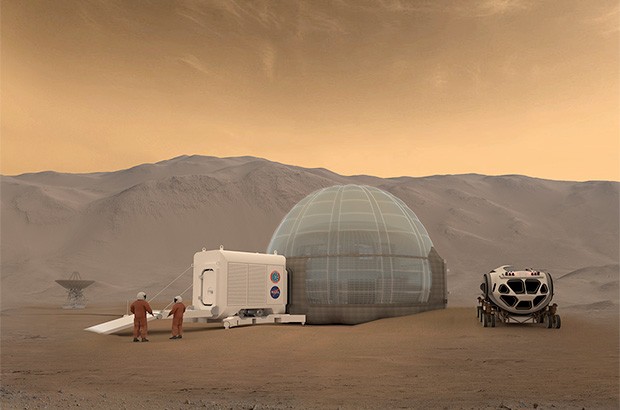 Mars Ice Dome: il concept della NASA per le unità abitative su Marte