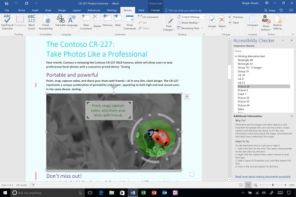 Microsoft Office 365 migliora l'accessibilità