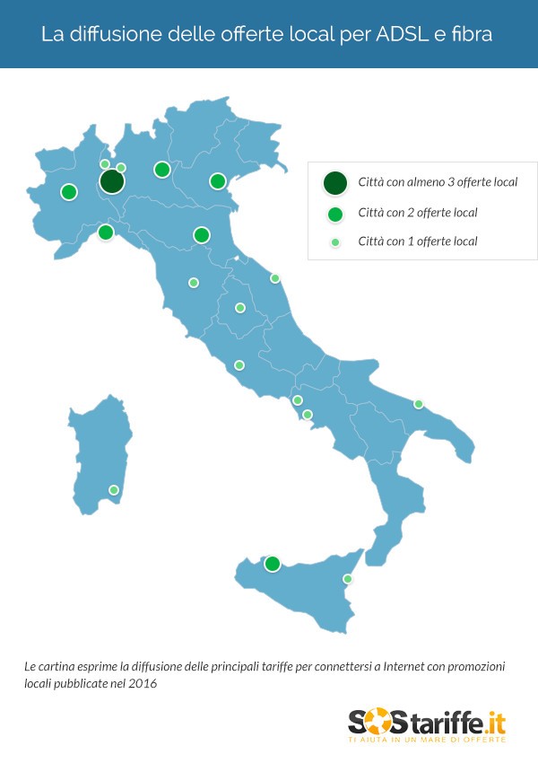 ADSL, sbocciano le tariffe locali