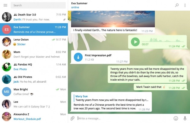 Telegram Desktop 1.0
