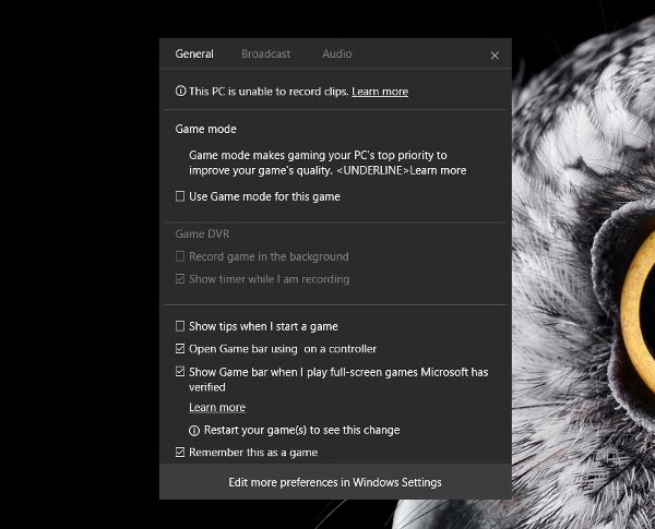 Windows 10, il Game Mode appare nell'ultima build