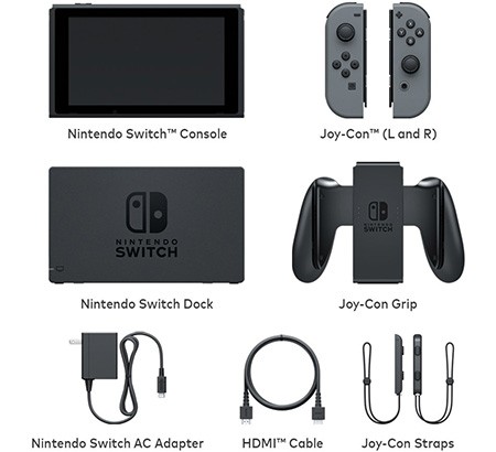 Nintendo Switch: il contenuto della confezione