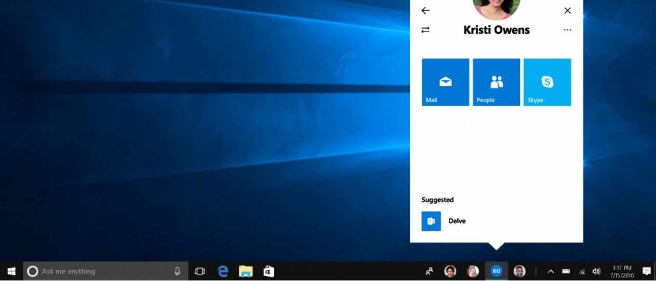 Windows 10, My People rinviato a Redstone 3