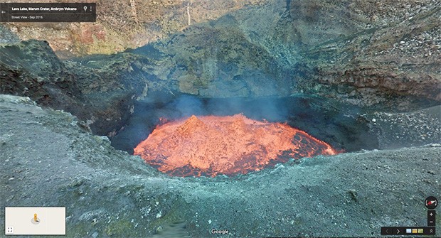 Il cratere del vulcano Marmum nell'arcipelago di Vanuatu