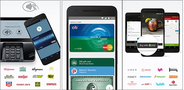 L'applicazione ufficiale di Android Pay, per la gestione dei pagamenti