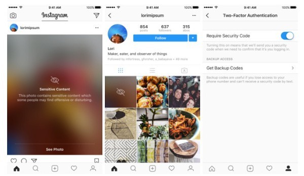 Instagram, debutta l'autenticazione a due fattori