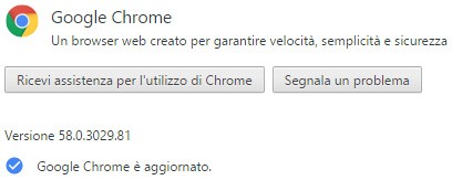 Il browser Chrome è stato aggiornato da Google alla versione 58 su computer Windows, macOS e Linux