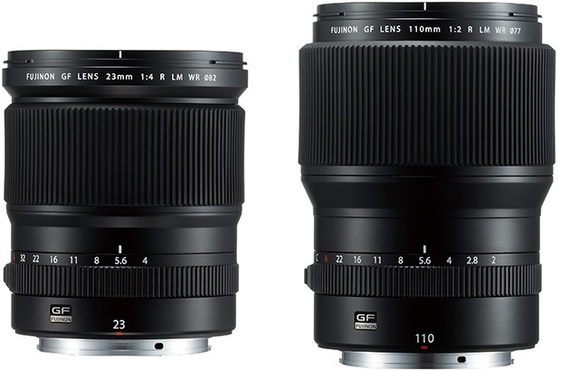 Nuove ottiche per il medio formato GFX di Fujifilm: gli obiettivi FUJINON GF23mmF4 R LM WR e FUJINON GF110mmF2 R LM WR