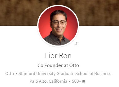 Lion Ron, co-fondatore di Otto, su LinkedIn