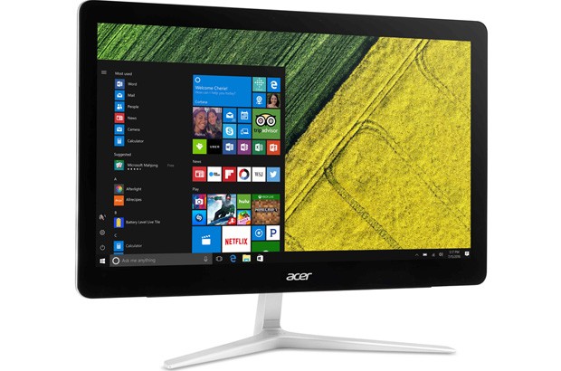 Il computer all-in-one Acer Aspire Z24, con monitor Full HD da 23,8 pollici e sistema operativo Windows 7