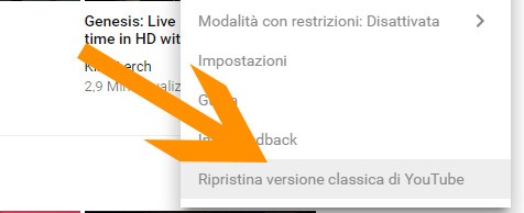 Basta un click per tornare all'interfaccia classica di YouTube