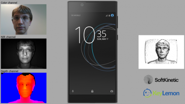 Sony Xperia 3D face scanning