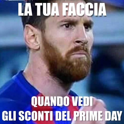 Messi nel suo classico meme