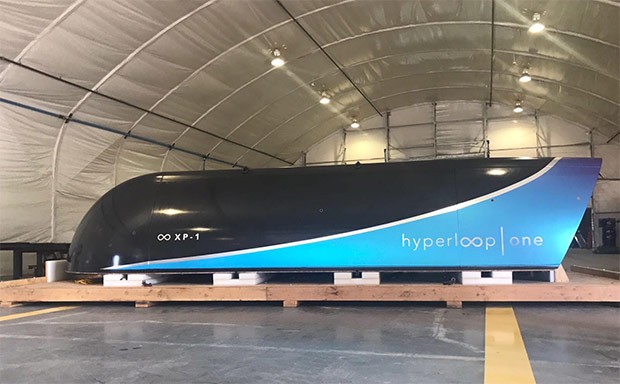 Hyperloop One: il veicolo di test XP-1 impiegato durante la sperimentazione in Nevada