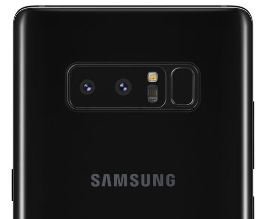 Il lettore di impronte digitali del Samsung Galaxy Note 8.