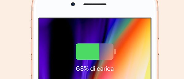 iPhone 8, carica wireless