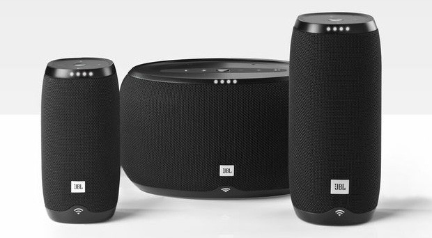 I modelli Link 10, Link 20 e Link 300 di JBL, con Assistente Google integrato