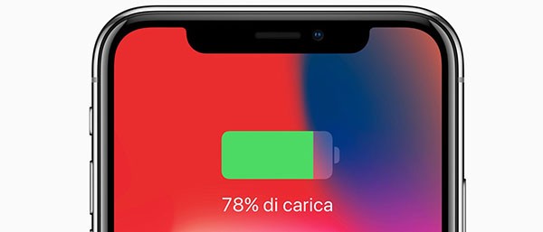 iPhone X, ricarica wireless