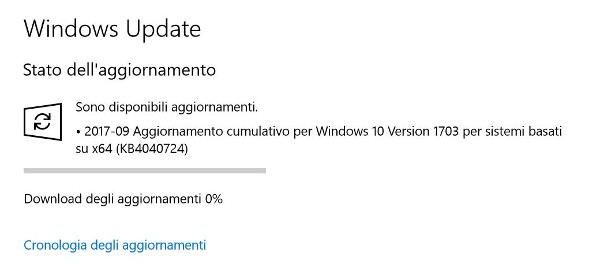 Windows 10, da Microsoft nuovo update cumulativo