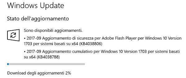 Windows 10, update cumulativo per il Patch Tuesday