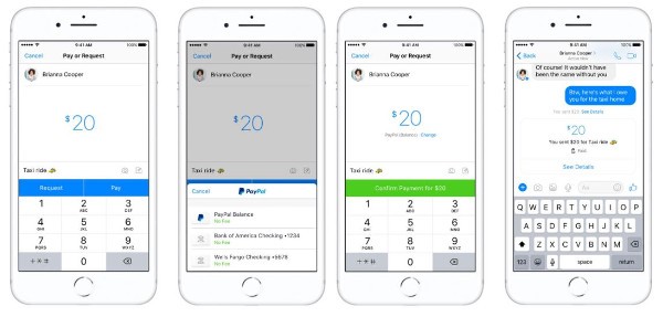 Facebook Messenger, adesso si paga con PayPal