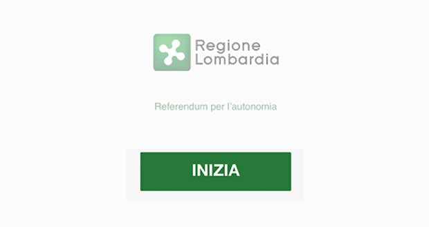 Voto elettronico: il primo step consiste nel toccare il tasto "Inizia" sulla voting machine