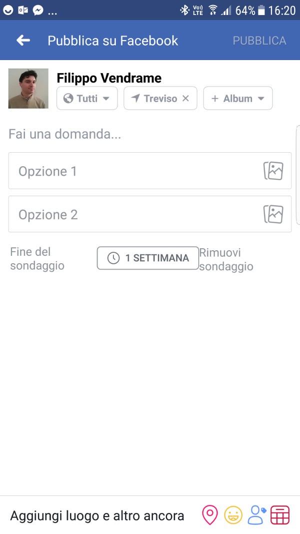 Facebook, arrivano i sondaggi interattivi