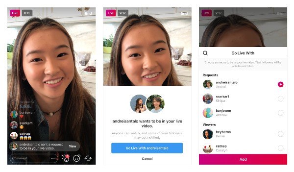 Instagram, più semplice partecipare ad una diretta