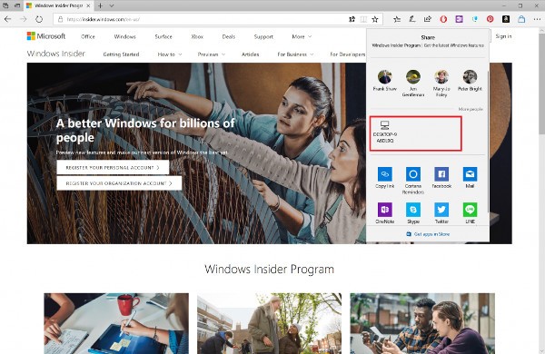 Windows 10, Microsoft svela il suo AirDrop