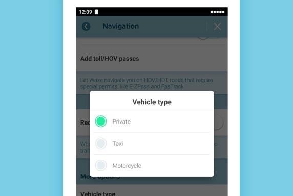 L'applicazione di Waze permette ora di selezionare la moto come mezzo di trasporto, fornendo così informazioni e suggerimenti su misura per chi viaggia su due ruote