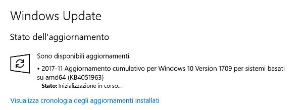 Microsoft aggiorna Windows 10 Fall Creators Update