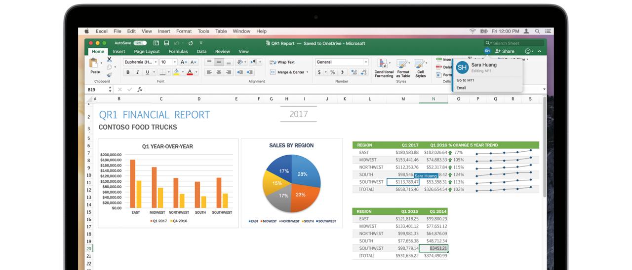 Office per iOS e Mac, co-authoring in tempo reale