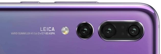 La tripla fotocamera posteriore del nuovo Huawei P20 Pro.